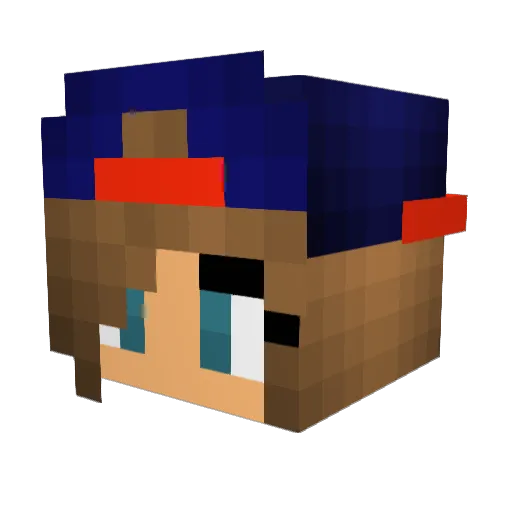 Golden_Lasso Minecraft avatar head, 3D render