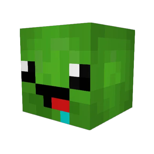 Golden_Loonie Minecraft avatar head, 3D render