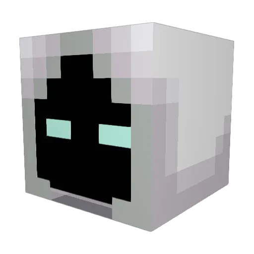 Golden_Silver Minecraft avatar head, 3D render