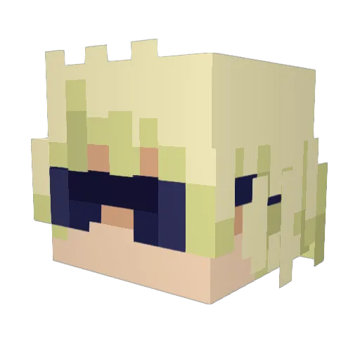 Golden_Sky5677 Minecraft avatar head, 3D render