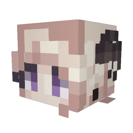 Golden__Pothos Minecraft avatar head, 3D render