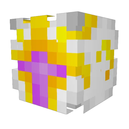 Golden_truth Minecraft avatar head, 3D render