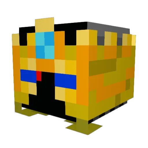 Golden_warrior38 Minecraft avatar head, 3D render