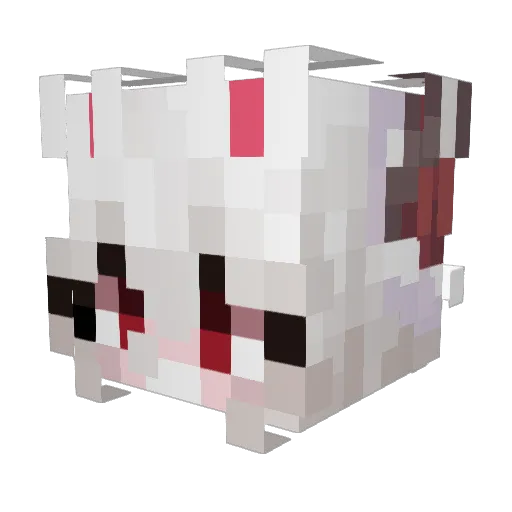 GoldeneNuss Minecraft avatar head, 3D render