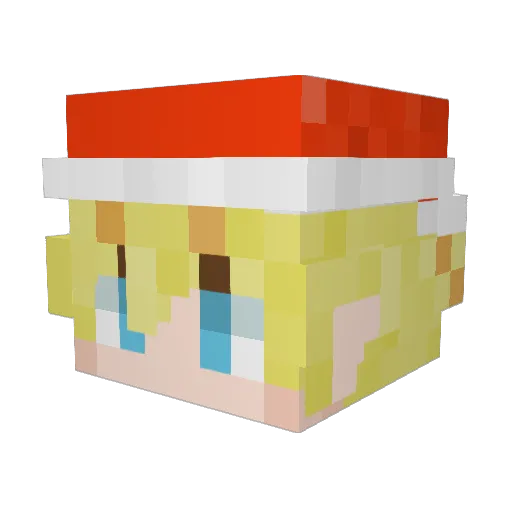 Goldeneye1000 Minecraft avatar head, 3D render
