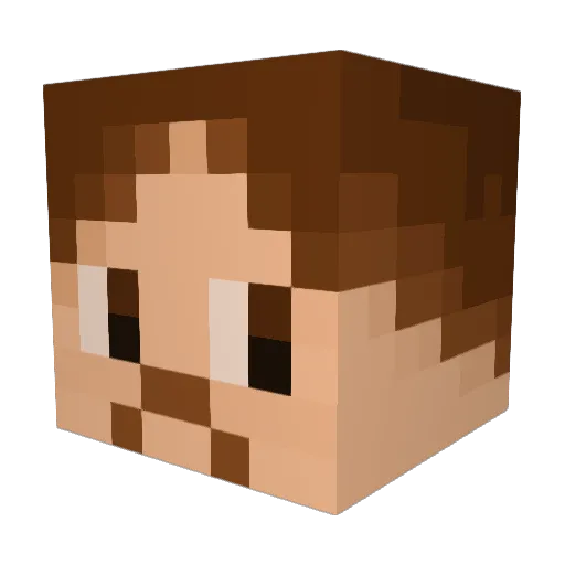 Goldengamer100 Minecraft avatar head, 3D render