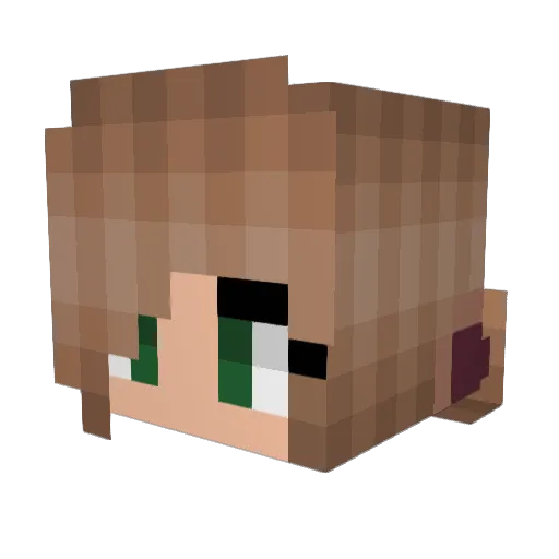 Goldenheart9930 Minecraft avatar head, 3D render