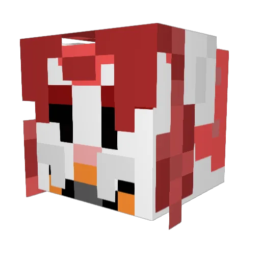 GoldenproStudios Minecraft avatar head, 3D render