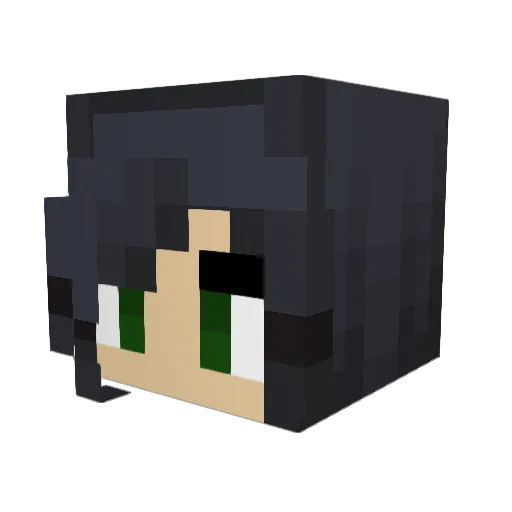 Goldenstar84 Minecraft avatar head, 3D render