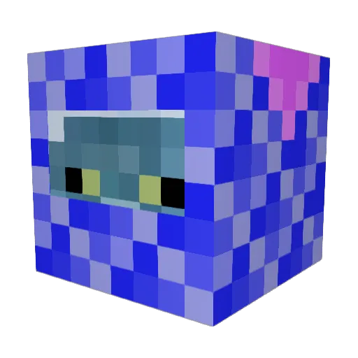 Goldenstein Minecraft avatar head, 3D render