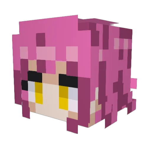 Goldenwind_2603 Minecraft avatar head, 3D render