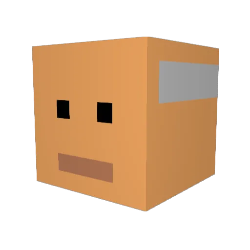 Goldesel1986 Minecraft avatar head, 3D render