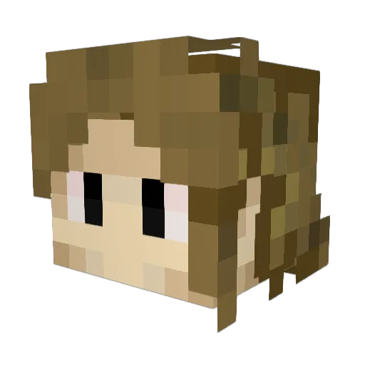 Goldey03 Minecraft avatar head, 3D render