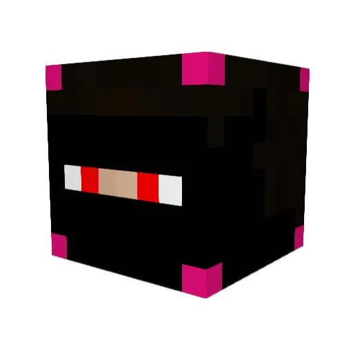 Goldfish67 Minecraft avatar head, 3D render