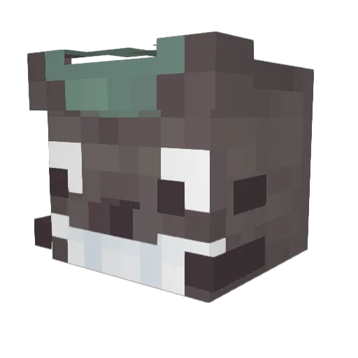 Goldfish786 Minecraft avatar head, 3D render