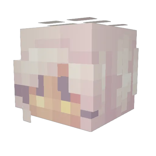 Goldi_S Minecraft avatar head, 3D render