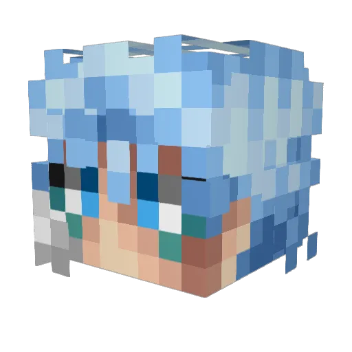 Goldie0391 Minecraft avatar head, 3D render
