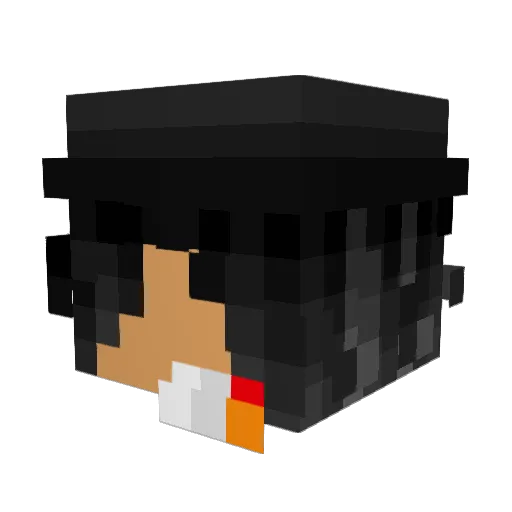 Goldie211 Minecraft avatar head, 3D render