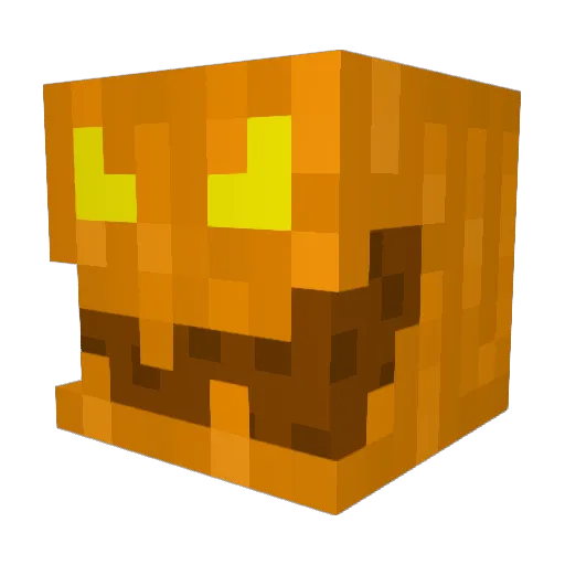 GoldieHamSolo Minecraft avatar head, 3D render