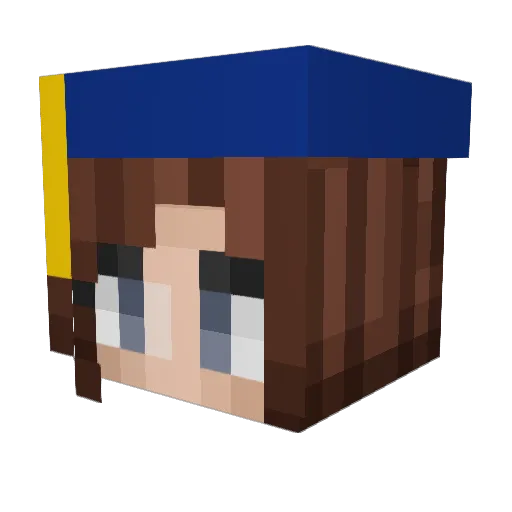 Goldiefc8 Minecraft avatar head, 3D render