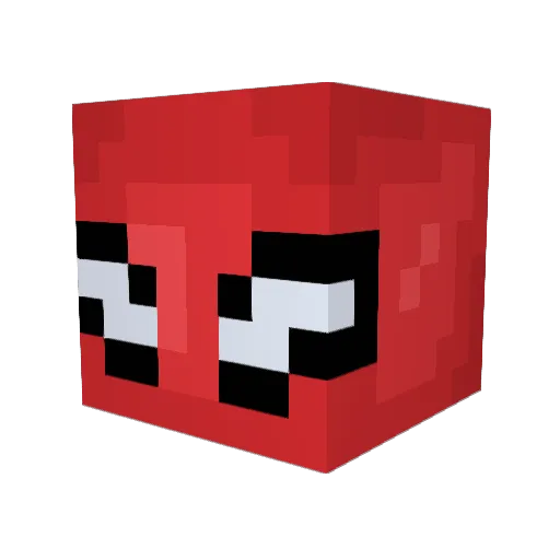 Goldieglock Minecraft avatar head, 3D render