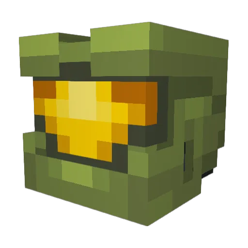 Goldietox Minecraft avatar head, 3D render