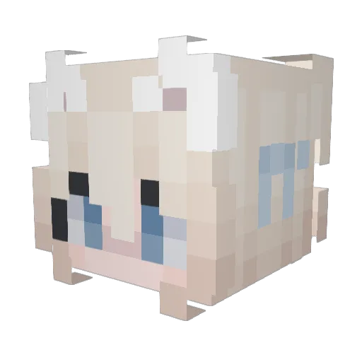 Goldkind2012 Minecraft avatar head, 3D render