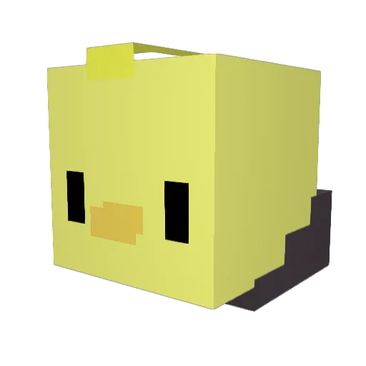 Goldleader8 Minecraft avatar head, 3D render