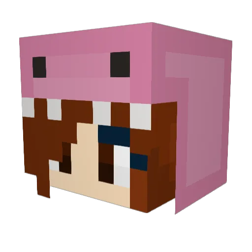Goldlucas10 Minecraft avatar head, 3D render
