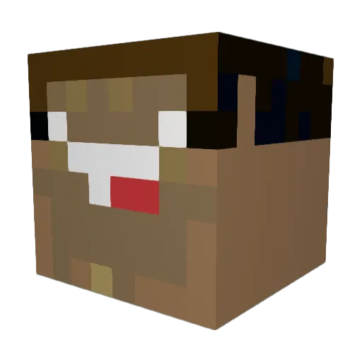 Goldminer8888 Minecraft avatar head, 3D render