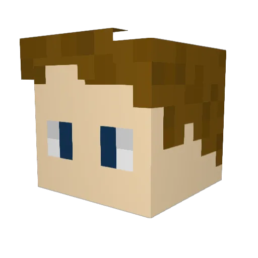 Goldoni91 Minecraft avatar head, 3D render