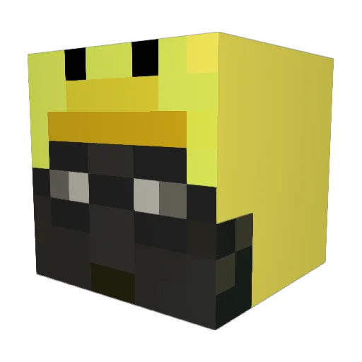GoldorHandle Minecraft avatar head, 3D render