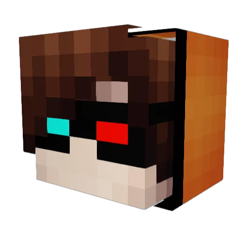 Goldorak42 Minecraft avatar head, 3D render