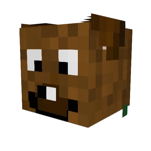 Goldpro1st Minecraft avatar head, 3D render