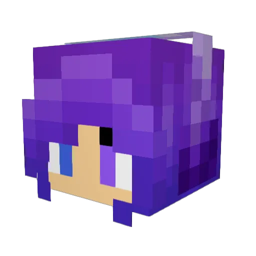 Goldqueen76 Minecraft avatar head, 3D render