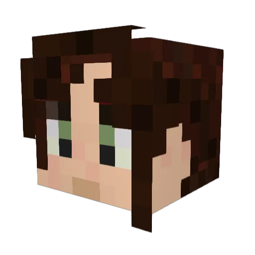 Goldragon267 Minecraft avatar head, 3D render