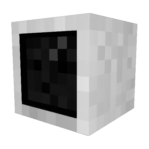 Goldseller Minecraft avatar head, 3D render