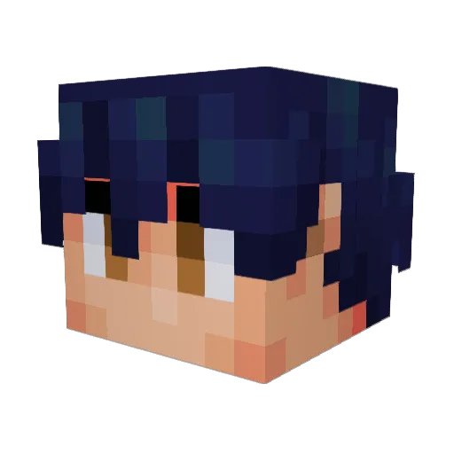 Goldsword028 Minecraft avatar head, 3D render