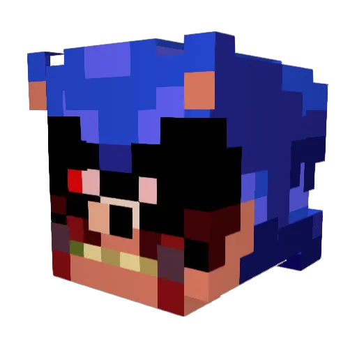 GoldtheIDK Minecraft avatar head, 3D render