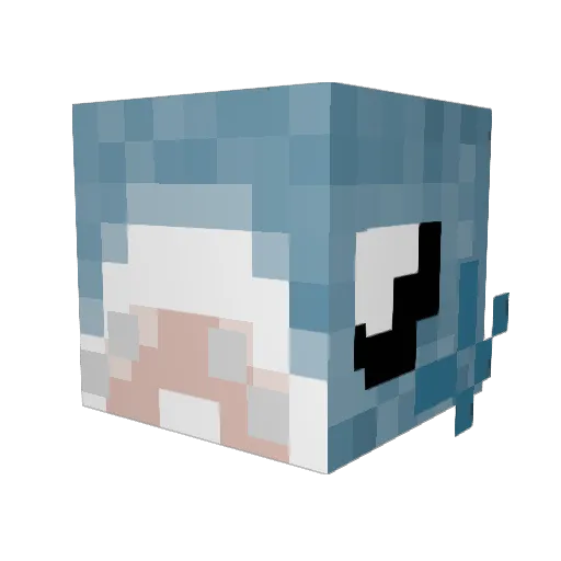 Goldwa Minecraft avatar head, 3D render