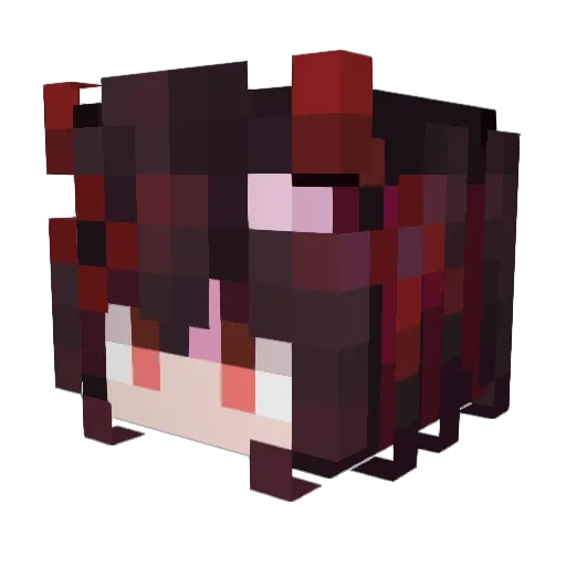 Goldwind2036 Minecraft avatar head, 3D render