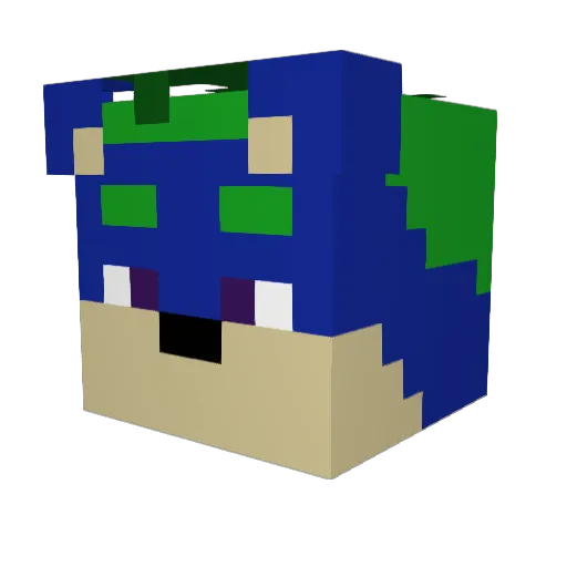 Goldy_Ares Minecraft avatar head, 3D render