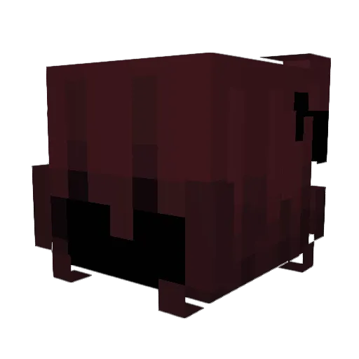 Goldytaken Minecraft avatar head, 3D render