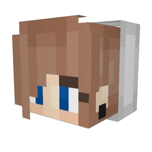 Golea03 Minecraft avatar head, 3D render