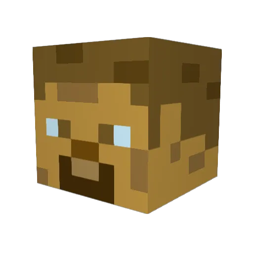 Golem2008 Minecraft avatar head, 3D render