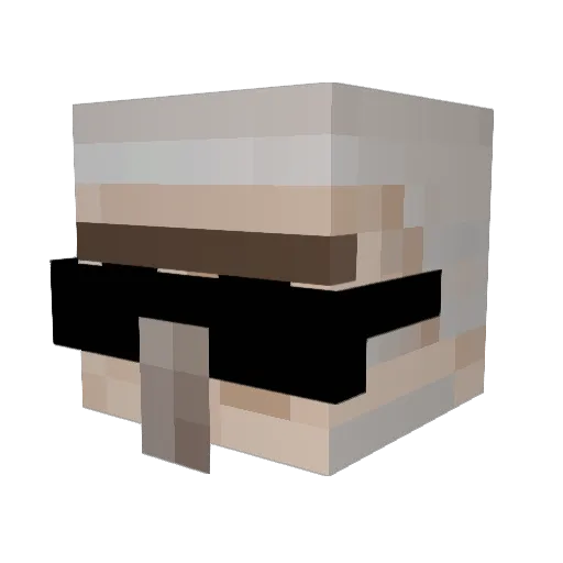 Golem7974 Minecraft avatar head, 3D render