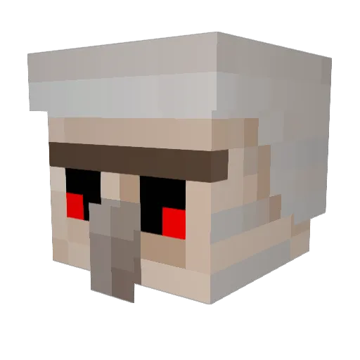 GolemEnder Minecraft avatar head, 3D render