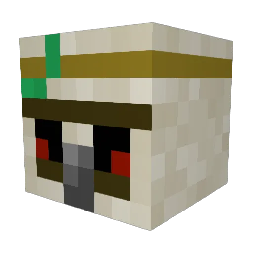 GolemSmasher69 Minecraft avatar head, 3D render