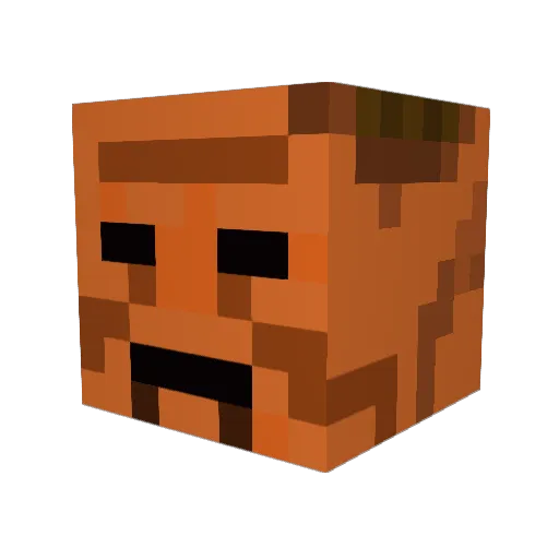 GolemTheGreat Minecraft avatar head, 3D render