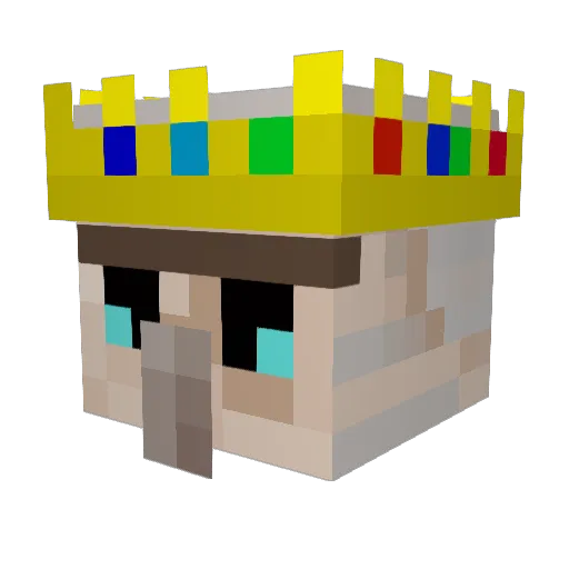 GolemsForLife Minecraft avatar head, 3D render